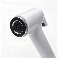 Metalique 210054-W Putih Desain Ergonomis Portabel ABS Pistol Semprot Tekanan Tinggi Genggam untuk Toilet Bidet Kamar Mandi Keran Kesehatan