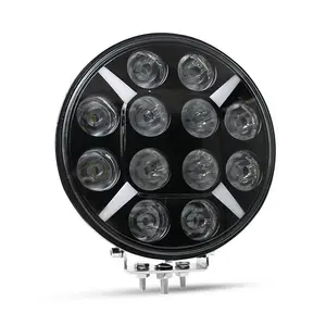 اكسسوارات السيارات الألومنيوم 120W 9 بوصة العلوي مع اللون الأبيض DRL LED مصباح أمامي للسيارات الجيب رانجلر JL شاحنة الطرق الوعرة