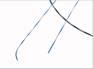 Kawat Pemandu Urologi PTFE Biru Putih Zebra untuk Memandu Penyisipan Kateter dan Lainnya dalam Selang PTFE Non-Vaskular - Product Image 2