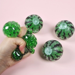 Cross-border Novelty Rubber Watermelon Shaped Stress-Relief Bead <b>Ball</b> <b>Squeeze</b> Toy - Product Image 1
