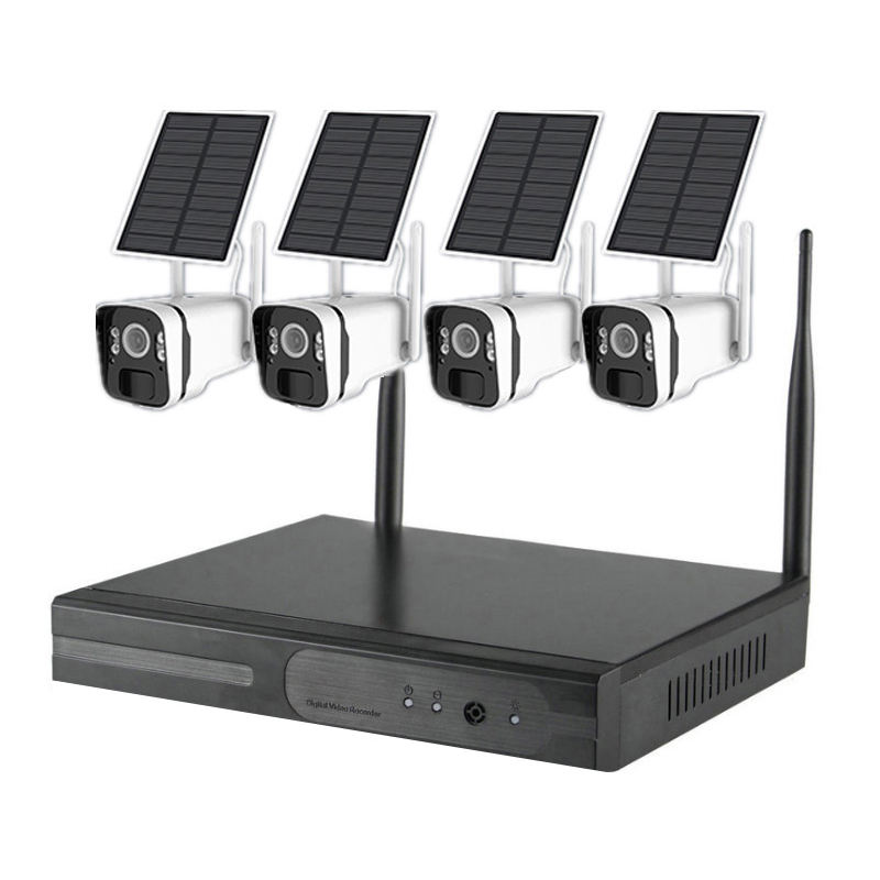 4MP 8CH 16CH WIFI NVR Kit Solar Power Wireless Battery Camera Security  Home 4CH CCTV System