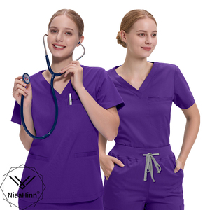 Vente en gros Ensemble de gommages médicaux pour femmes-Uniforme d'allaitement doux, respirant et confortable-Vêtements de travail pour médecin et infirmière pour hôpital - Product Image 1
