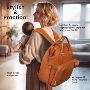Mochila Pañalera Impermeable 4 en 1 con Logotipo Personalizable, para el Cuidado del Bebé, con Colgador para Botella y Compartimento Aislado - Product Image 2