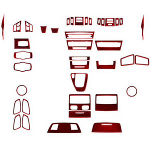 Per <span class=keywords><strong>BMW</strong></span> <span class=keywords><strong>Serie</strong></span> <span class=keywords><strong>3</strong></span> E90 E92 E93 2005-2012 Kit Rivestimenti <span class=keywords><strong>Interni</strong></span> in Fibra di Carbonio Parti Auto LHD RHD Copertura Cruscotto Porta Adesivo Carrozzeria - Product Image 2