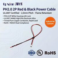 Kabel Harness JST PH 2.0mm Pitch 2 Pin PHR-2 Single Head ke Kabel Rakitan Ujung Terlapis Timah Custom