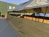 Tente de camping classique pour 20 personnes, 5x10m, vert olive, modèle Africa Squad, usage général, taille moyenne GP, abri spacieux