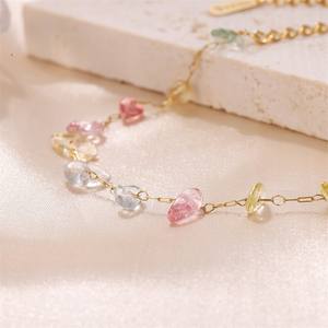 Nouvelle arrivée Bracelet en <span class=keywords><strong>pierre</strong></span> naturelle en acier titane polyvalent pour femme - Product Image 3