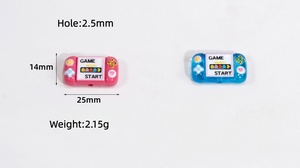 Acrylic Trò chơi giao diện điều khiển mini đính cườm Mặt dây chuyền, móc khóa, dây chuyền điện thoại di động, Tự làm Túi Mặt dây chuyền, phụ kiện và đồ trang trí bán buôn - Product Image 2