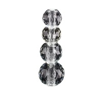 Lampe de table en cristal de luxe, lustre en cristal, verre de cristal facetté, boule en verre de cristal avec trou
