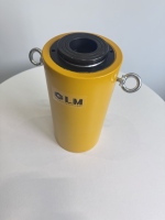 Herramienta de Elevación Hidráulica de Alta Precisión con Bomba Manual, Cilindro Hidráulico Hueco de Acción Simple de 100T y Conjunto de Bomba Manual