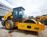 Compacteur d'occasion 90% neuf 2025, rouleau compresseur routier 22 tonnes XS223J, largeur de tambour 2,1 m, garantie 1 an, rouleau vibratoire en stock
