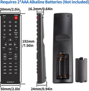 Télécommande universelle DX-RC02A-12 compatible avec tous les téléviseurs LCD LED HDTV <span class=keywords><strong>Dynex</strong></span> DX-RC01A-12 DX-RC01A-13 DX-RC03A-13 RC-201-0B - Product Image 2