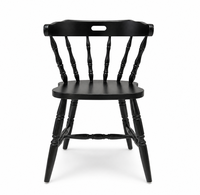 Chaise de salle à manger en bois de hêtre massif classique avec dossier à lattes, chaise en bois courbé pour restaurant, hôtel, café