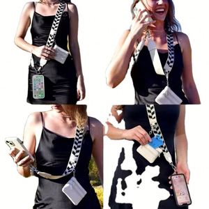 Universal <b>Polyester</b> Crossbody Phone <b>Lanyard</b>, Custom Zipper Wallet with Eco-Friendly Buckle - Product Image 2