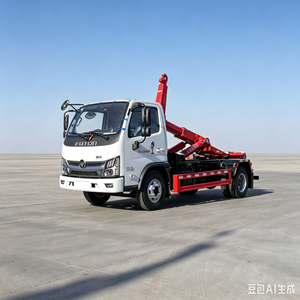 รถบรรทุกขยะแบบตะขอเกี่ยว Foton Xiaoyun S 4x2 10CBM 10 ตัน แบบยกเทท้าย เครื่องยนต์ดีเซล ยูโร 2 เกียร์ธรรมดา - Product Image 4