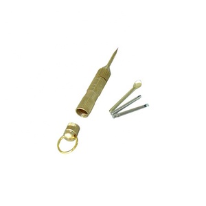 Portable 4-en-1 Multi Tool Set Phillips Tournevis Cure-dents Poinçon Oreille Pick Pin Porte-clés - Product Image 4