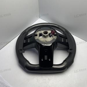 Volant <span class=keywords><strong>sport</strong></span> de remplacement OEM en fibre de carbone et cuir pour Benz GLA45 GL63 S63 G500 G63 avec affichage LED et surpiqûres de couleur personnalisées - Product Image 6