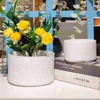 Décoration de jardin d'intérieur, pot de fleurs en céramique en gros, grande taille, taille moyenne, petite taille, pot de fleurs en céramique, plante succulente, cactus, pots de fleurs