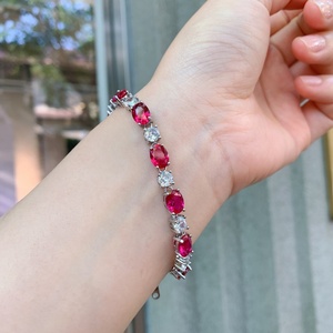 Fashion Jewelry Eco-friendly <b>Copper</b> Multicolor Zircon Fine Layered Link Chain Bracelets <b>Bangles</b> for Refined Premium Gift - Product Image 4