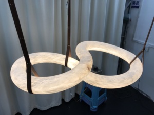 <span class=keywords><strong>Lampada</strong></span> a Sospensione Personalizzata in Alabastro a Fascia per <span class=keywords><strong>Soggiorno</strong></span> Villa Hotel Lampadario in Pietra di Marmo Spagnolo - Product Image 2