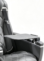 Siège de capitaine en cuir Nappa gris pour MPV, avec table pliante, réglage électrique, ventilation, massage et chauffage, pour modification intérieure automobile MPV