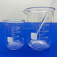Flacon en verre de quartz Entonnoir en verre séparateur Pipette 1000 ML Bécher en verre avec kit de distillation à vis Verrerie de laboratoire articulée
