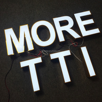 Lettres lumineuses LED personnalisées, enseignes commerciales 3D, enseignes lumineuses en acrylique pour logo de marque d'entreprise, enseigne de magasin extérieure