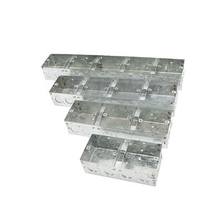 صندوق خلفي معدني كهربائي 3X3 Gi Bs4662 صناديق معدنية كهربائية قياسية عصابة واحدة - Product Image 3