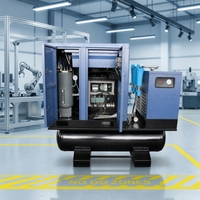 Compresseur d'air industriel pour découpe laser 15-22 kW 16 bars Système intégré 4 en 1 pour machines CNC