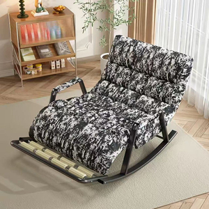 Poltrona a Dondolo Moderna e Confortevole per Adulti con Funzioni di Massaggio e Riposo, per Soggiorno, Camera da Letto, Sala da Pranzo e Uso Domestico - Product Image 5