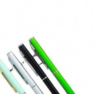 Bolígrafo de Lujo con Logotipo Personalizado, Cuerpo Delgado de Metal Negro, Mecanismo de Giro para Abrir, para Hoteles, Reuniones, Oficinas, Regalos Empresariales, Propósitos Promocionales - Product Image 2