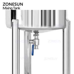ZONESUN ZS-MB320L automatique 304 acier inoxydable personnalisé cosmétiques Lotion crème remuant réservoir de mélange avec agitateur de fouet - Product Image 2