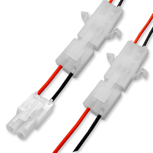 3191 Terminal Wire Harness 500mm PVC Insulated Tinned Copper Fan Terminal For Automotive Electric Vehicle Wiring - Product Image 1