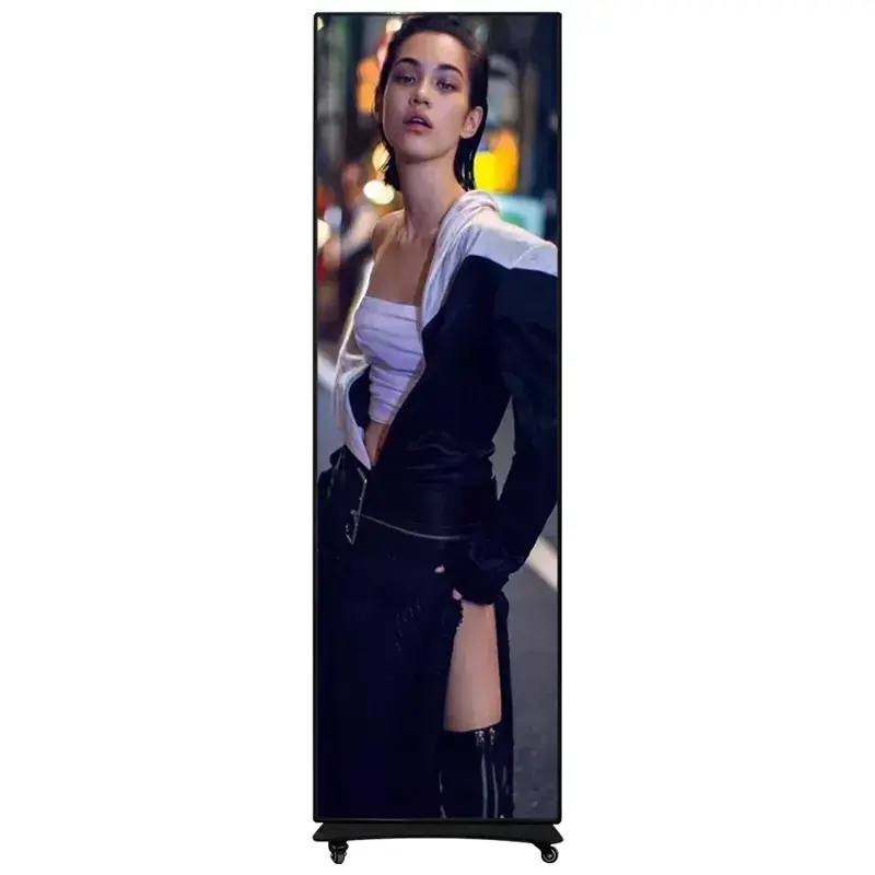 P2 Display Digital Indoor Led Espelho Totem Floor Standing Publicidade Led Poster Display Screen tela digital hd Poster