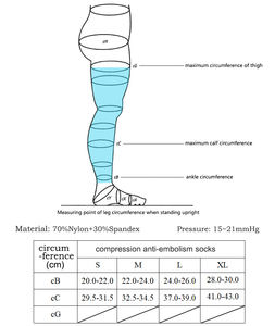جوارب نسائية طويلة مضادة للتجلط, جوارب نسائية طويلة للفخذ ، مضادة للتجلط في الوريد ، جوارب ضغط عالية للنساء - Product Image 6