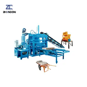 ZCJK-máquina de bloques de tamaño medio, maquinaria de fabricación de ladrillos, equipo de maquinaria de construcción, QTY4-20A, precio de fábrica