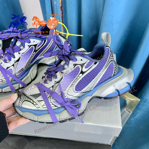 รองเท้าผ้าใบลำลองคุณภาพสูง สไตล์ Chunky สำหรับเดิน มีเชือกผูก ไซส์ 3XL ผ้าตาข่าย โพลียูรีเทน รองเท้ากีฬา สเก็ตบอร์ด แบรนด์ Balenciaga - Product Image 2