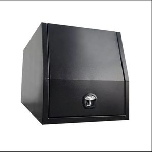 กล่องเครื่องมือติดหลังคารถกระบะอลูมิเนียมสีดำ 700 มม. รุ่น Herui HR-700-Canopy แบบดิบ/เคลือบสีฝุ่น ขนาด 700x1770x850 มม. - Product Image 2