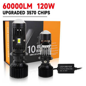 ไฟหน้ารถยนต์ Y10PRO LED H4 เลนส์ไฟหน้าขนาดเล็ก กันน้ำ 6000lm 65W H11 H7 H8 9005 HB3 HB4 ไฟหน้าเฉพาะรุ่น - Product Image 3