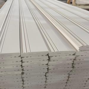 Houten Plint Overstroming Trim Wit Geprimed Vinger Joint <span class=keywords><strong>Pine</strong></span> Fj <span class=keywords><strong>Bullnose</strong></span> 66X11 5.4M Plinten Architraaf - Product Image 1