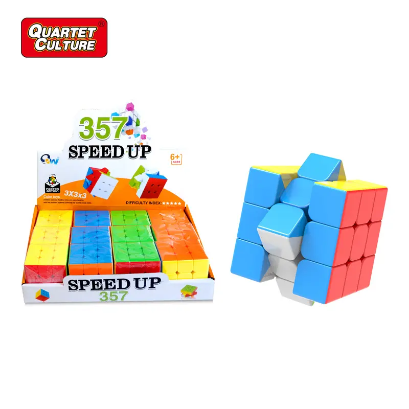Лидер продаж, развивающие игрушки 3x3x3, магический куб без наклеек (красный) ,3d магический куб, 3x3 магический куб-пазл, витрина унисекс из АБС-пластика 67 г