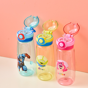 Botella de agua transparente sin BPA personalizada para niños con tapa abatible Bebida directa para niños Regalo para ocasiones - Product Image 3