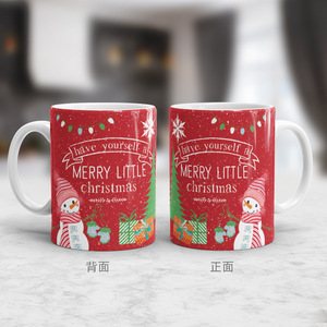 Tasses à café en céramique personnalisées bon marché pour promotion de Noël 2021, 11 oz - Product Image 3
