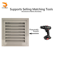 Grilles de ventilation rectangulaires en alliage d'aluminium réglables et durables pour montage au plafond