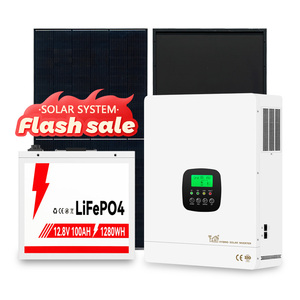 ระบบพลังงานแสงอาทิตย์ระบบกริดไฮบริด5KW-30KW ครบวงจรสำหรับใช้ในบ้านโมโนคริสตัลไลน์ซิลิกอน25KW ลิเธียมไอออน15KW 8KW AKEP-BATLI MPPT - Product Image 4