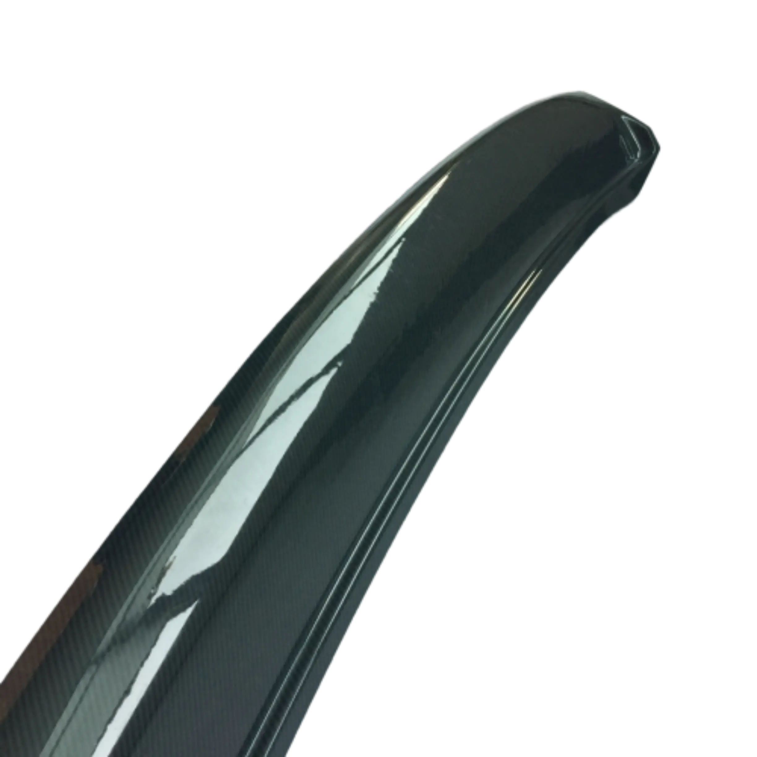 Becquet noir brillant en Fiber de carbone, aileron à aile arrière universel de toit arrière pour voiture de golf, de course