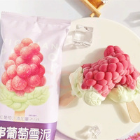 Boîtes à glace en forme de raisin de qualité alimentaire, sucettes glacées en forme de grappe avec bâtonnet, saveur personnalisable