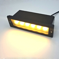 Luminaire encastré carré IP65 à led en aluminium pour rampe d'éclairage d'escalier