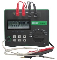 DUOYI DY4106 Digital milli-ohm Meter HD LCD, 4 kawat Multimeter resistansi rendah 10u-200kΩ kendaraan energi baru