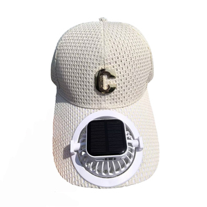 New Solar-<b>Powered</b> Fan Cap Summer Extended Brim <b>Mesh</b> Breathable Sun Protection Custom Baseball Cap - Product Image 2